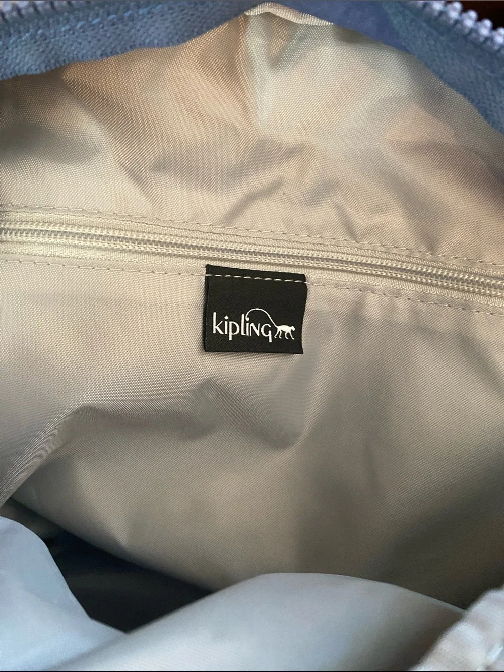 Kipling Navy Blue Nylon Mini Backpack with Monkey Charm